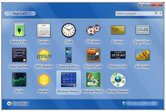 Vista Sidebar Gadgets Currency Converter