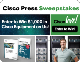 Facebook Sweepstakes from Cisco Press