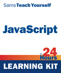 Sams Teach Yourself JavaScript in 24 Hours Book Cover