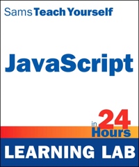 Sams Teach Yourself JavaScript in 24 Hours Learning Lab Cover