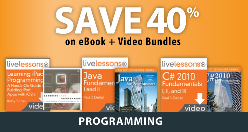 Save 40% on Programming eBook + Video Bundles