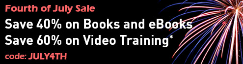 Save up to 60% in the Fourth of July Sale from InformIT