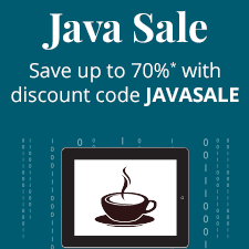 Save up to 70% in the Java Sale from InformIT