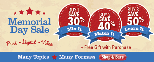 Memorial Day Sale: Buy 1, Save 30% - Buy 2, Save 40% or Buy 3 or More and Save 50%