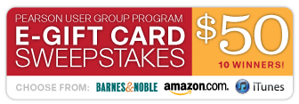 Pearson User Group Program Sweepstakes