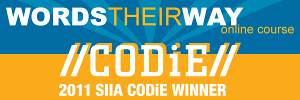 Words Their Way Online Course – 2011 CODiE Winner