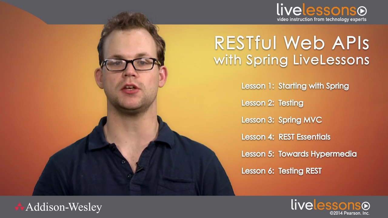 RESTful Web APIs with Spring LiveLessons (Video Training), Downloadable Version