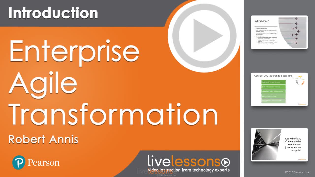 Enterprise Agile Transformation LiveLessons (Video Training)