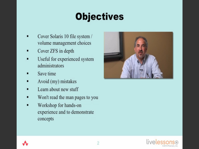 Solaris 10 Administration Workshop LiveLessons (Video Training): File Systems, Downloadable Version