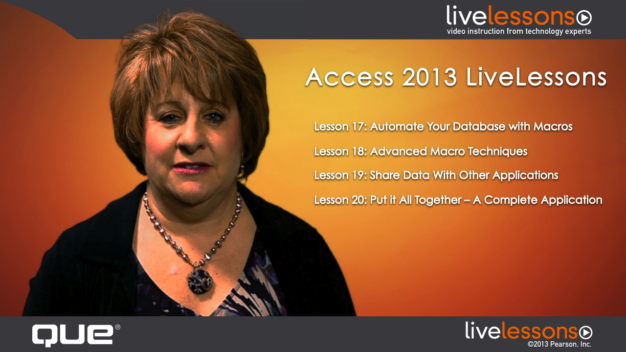 Access 2013 LiveLessons (Video Training)