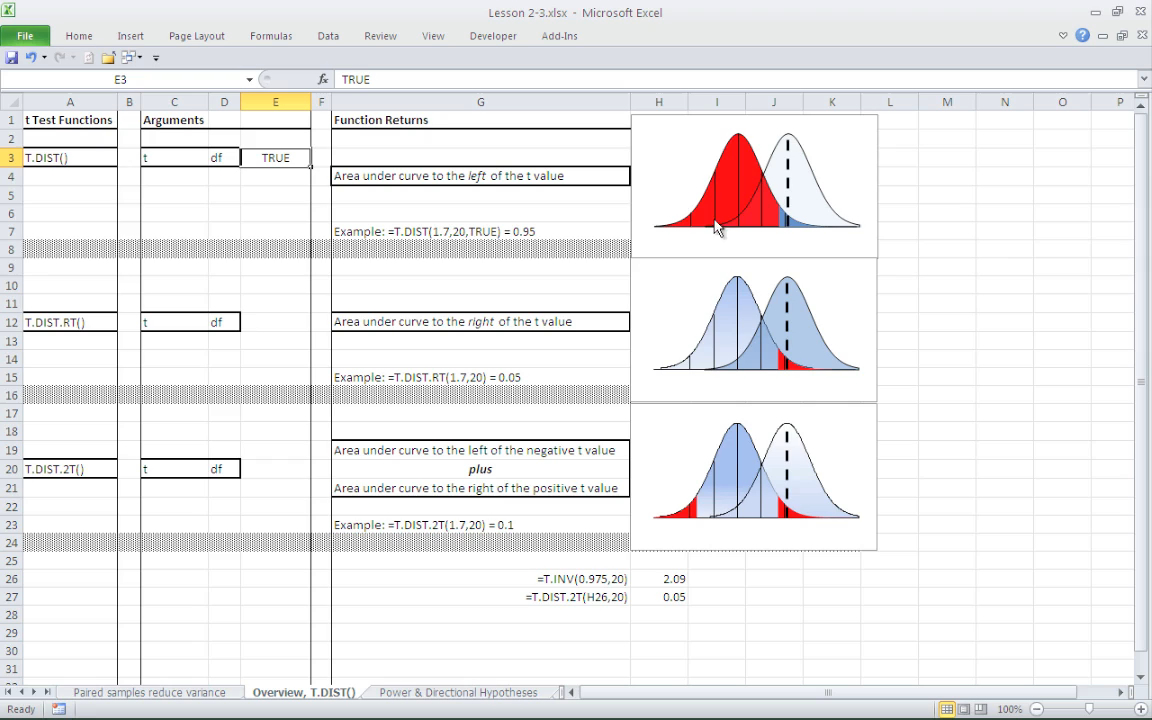 Statistical Analysis Using Excel LiveLessons (Video Training) Volume II