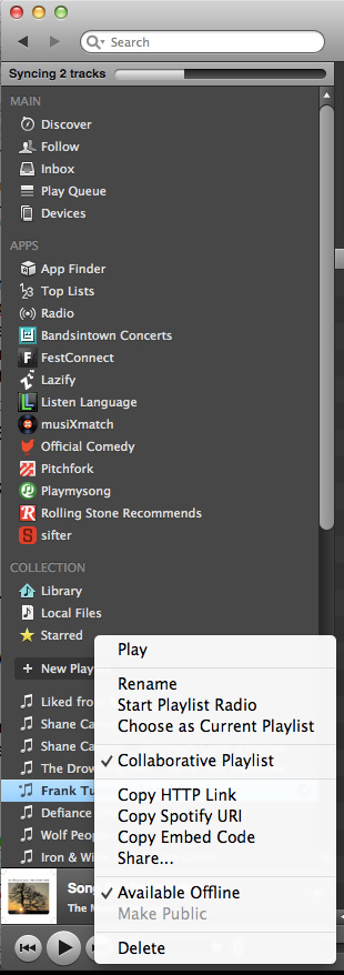 Spotify App Only Play Queue