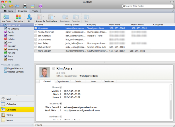 Saving Outlook For Mac 2011 Contacts