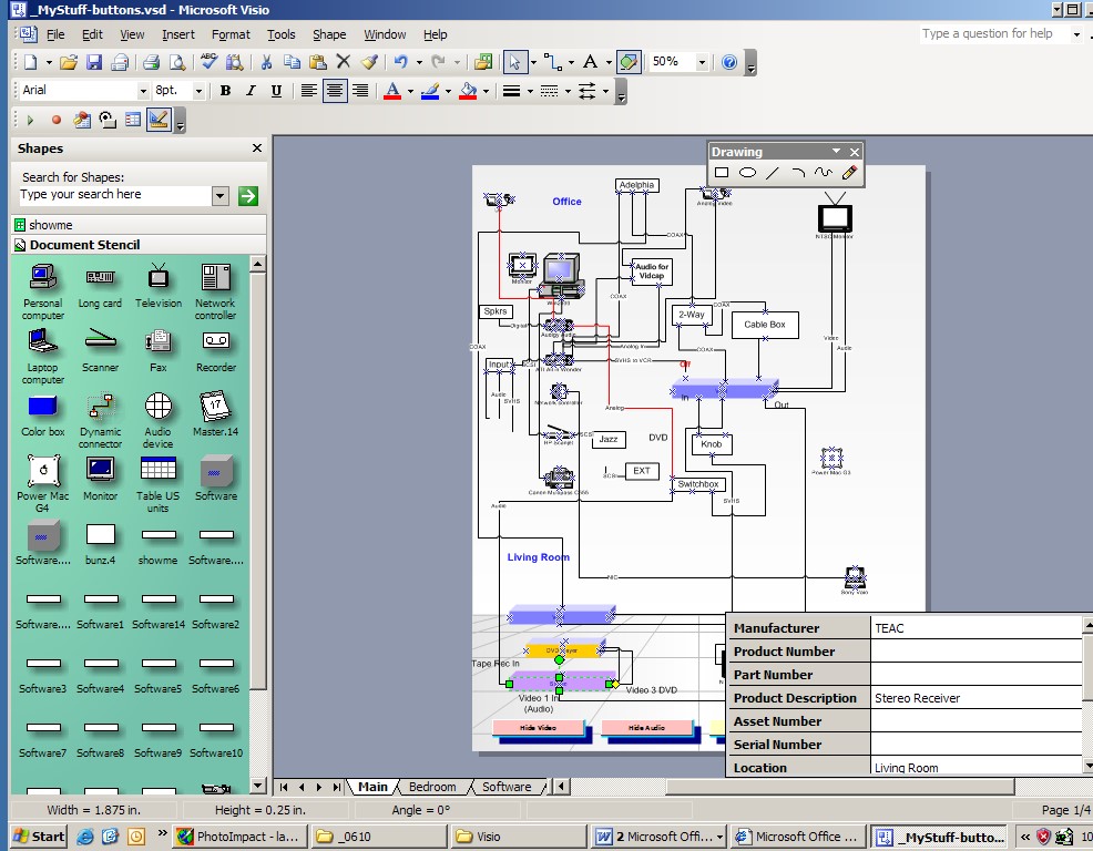 Visio электрические схемы