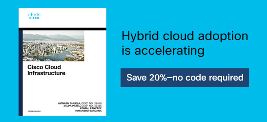 Cisco Cloud Infrastructure book and eBook: Save 20% every day, no code required