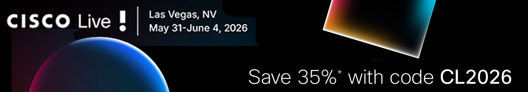 Cisco Live 2026: Save 35% on books, eBooks, and video training* with discount code CL2026