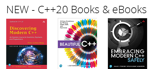 New C++20 books and eBooks from InformIT