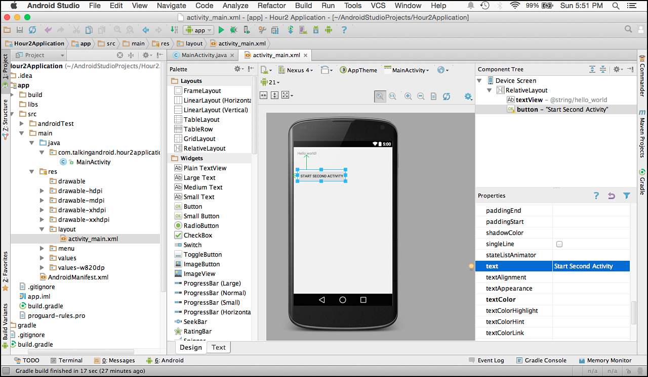 intent in android studio