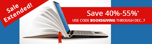Booksgiving: Buy 1, save 40% or buy 2+, save 55% on eligible books & eBooks* through December 7 with code BOOKSGIVING