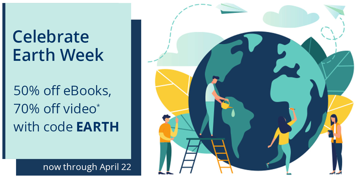 Save 50% on eligible eBooks and 70% on eligible video courses now through April 22* -- use code EARTH