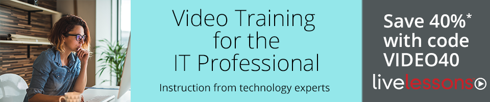 Save 40% on full-course videos from InformIT