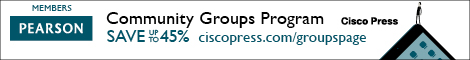 Cisco Press User Group logo: 470x60
