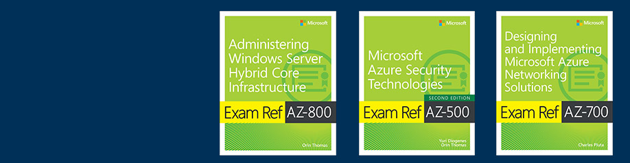 Save 35% on the Exam Ref series from Microsoft Press with code EXAMREF