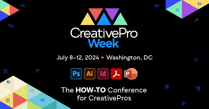 Peachpit is proud to sponsor CreativePro Week 2024, from July 8-12