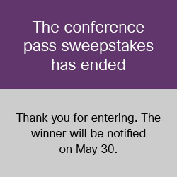 The CreativePro Week conference pass sweepstakes have ended. The winner will be notified on May 30.