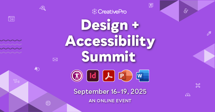 CreativePro Network Design + Accessibility Summit - September 16-19, 2025