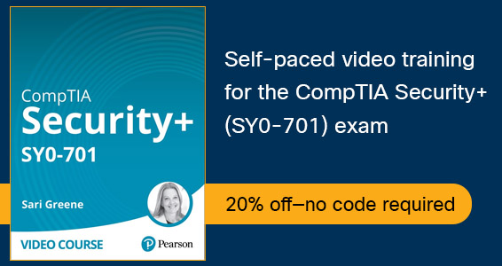 Self-paced video training for the CompTIA Security+ (SY0-701) exam -- save 20%, no code required