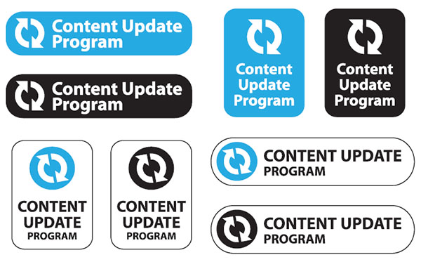 Content Update Program logos